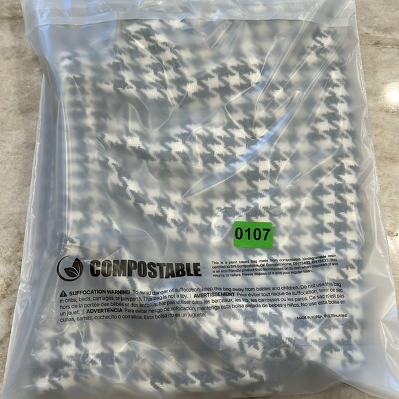 VINTAGE Houndstooth Plaid Midi Pencil Skirt Wool Blend | Grey/White | S/M - Picture 9 of 11